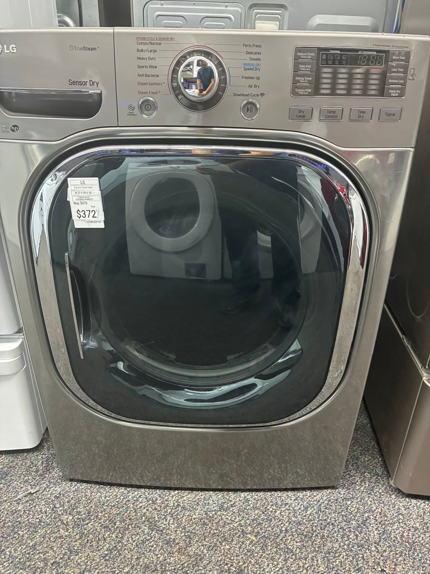 LG Electric Dryer 27” front load