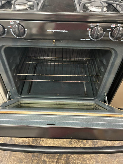 GE Gas Range Black 4 Burners 30”