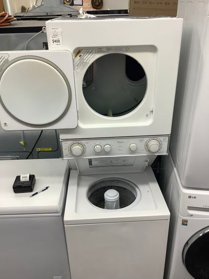 whirlpool laundry center  washer and dryer set gas stackable 24”