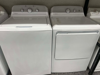 - Item: #D732  Hotpoint side x side  washer and open box dryer set GAS large capacity 27”