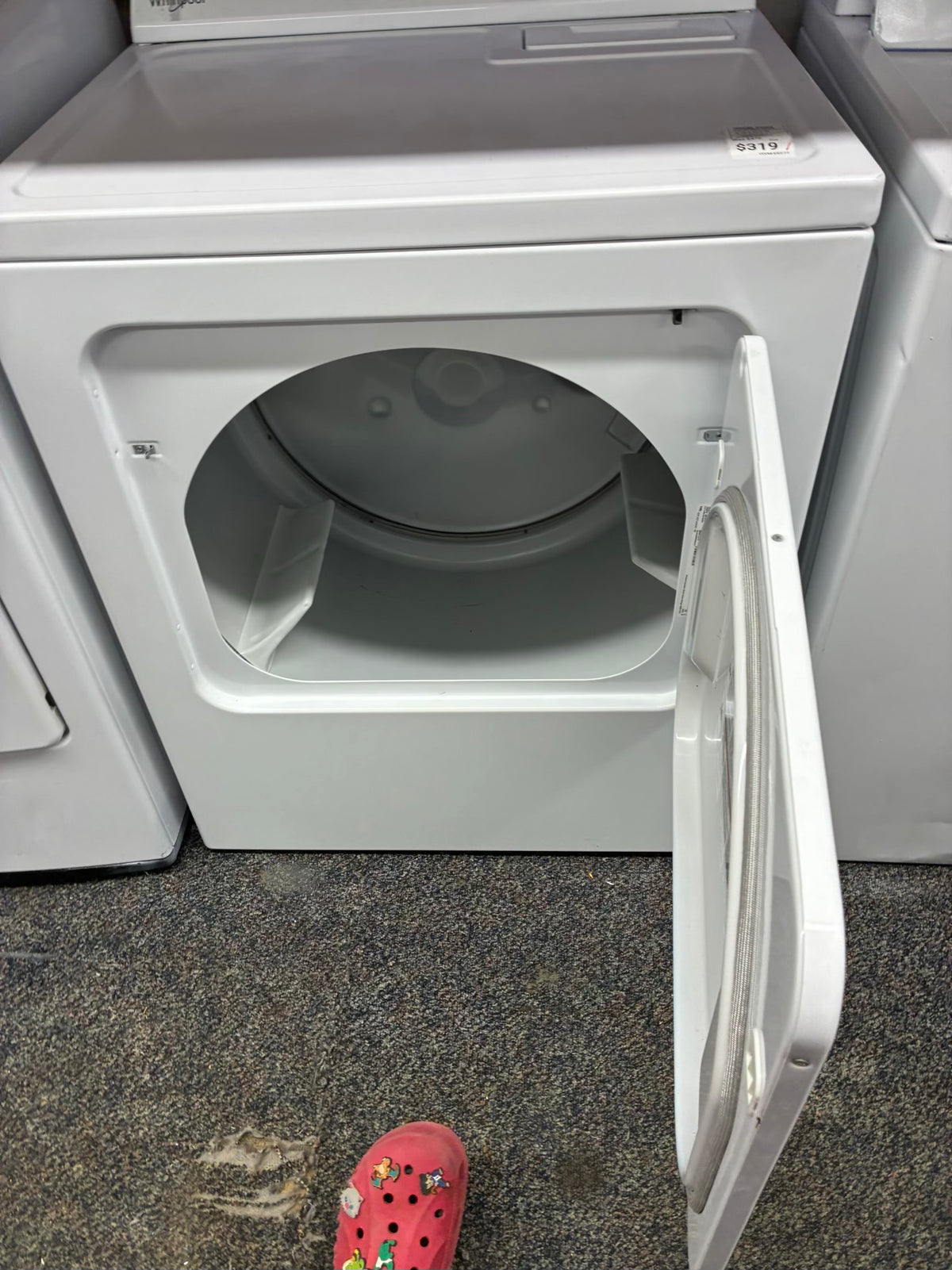 Whirlpool electric washer and dryer 27” top load