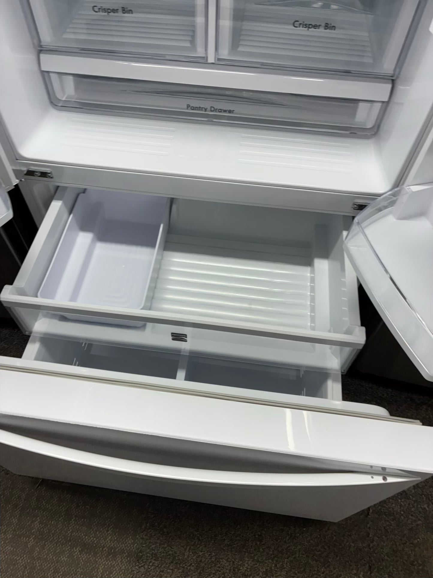 Kenmore French door refrigerator white  36” ice maker