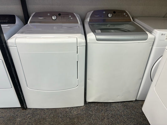 WHIRLPOOL WASHER 27”  N DRYER 29” TOP LOAD ELECTRIC SPECIAL SALE