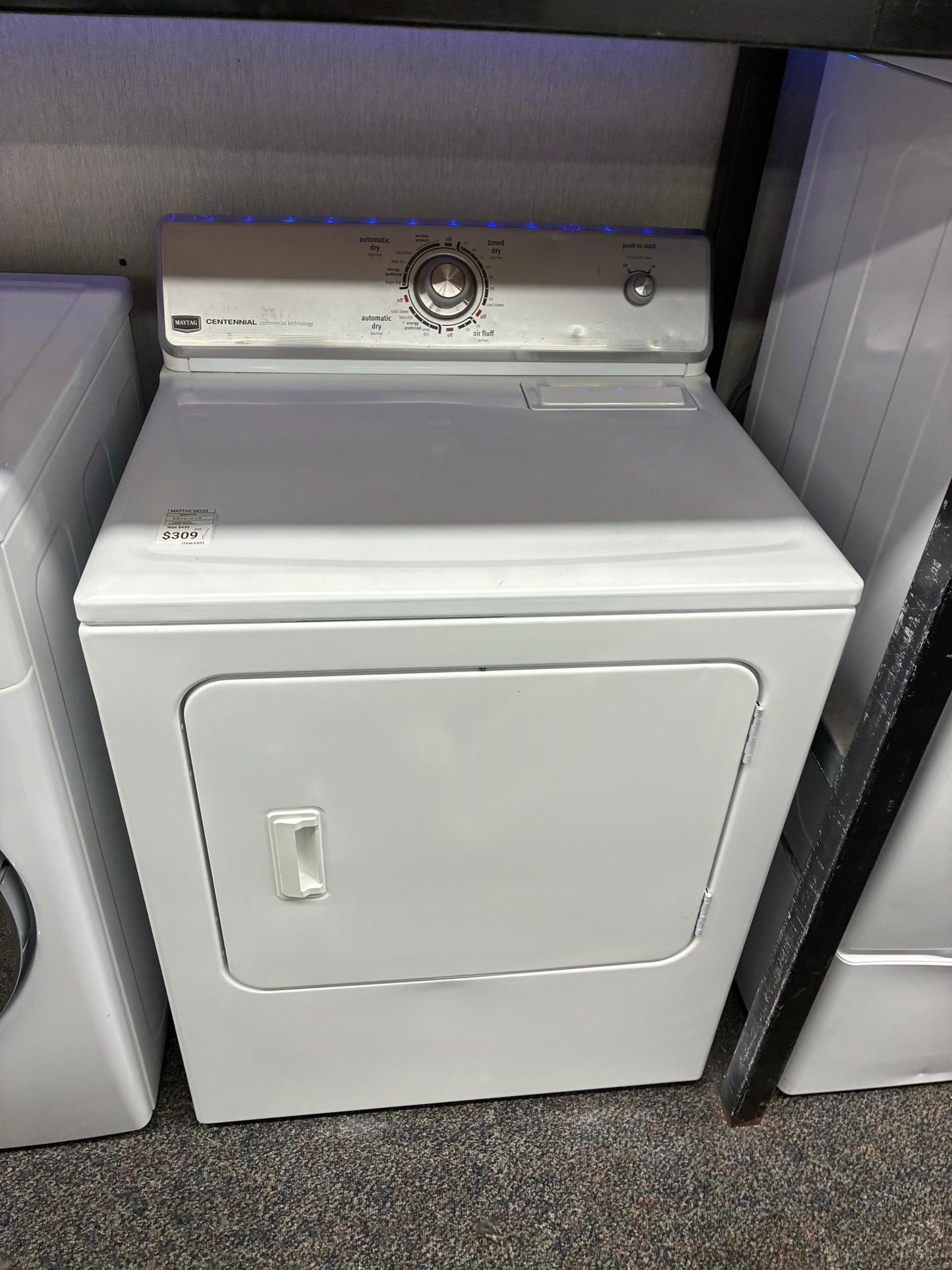 Maytag electric dryer 29” large capacity white