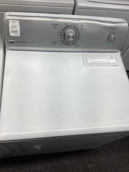 ELECTRIC MAYTAG DRYER WHITE