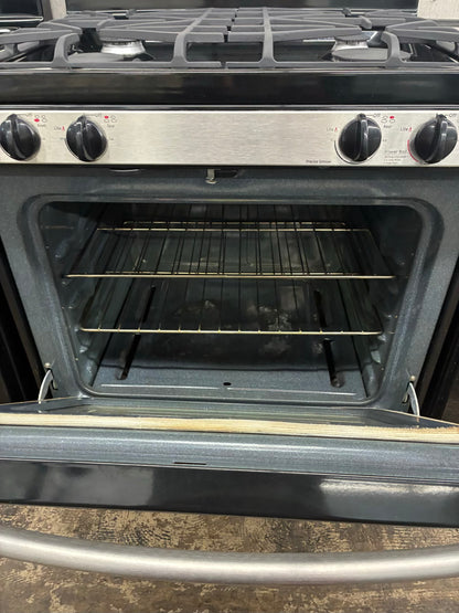 GE Gas Range Stainless Steel 4 Burners 30”