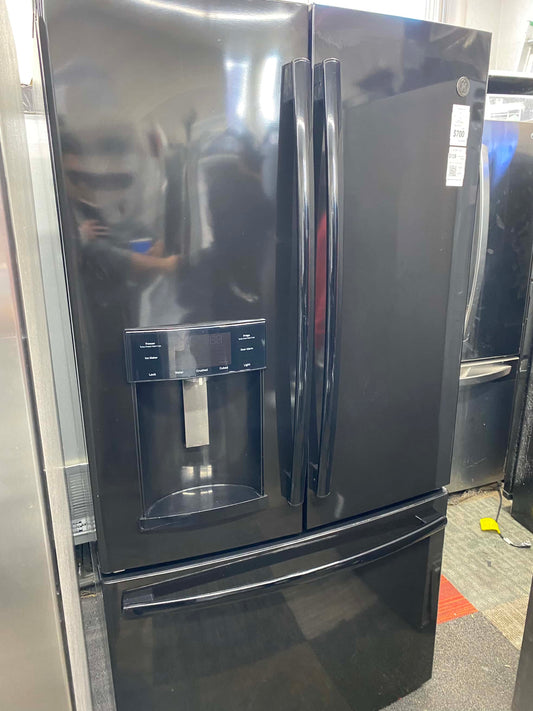- Item: #RF64D GE french door refrigerator stainless steel w/water ice dispenser 36 in