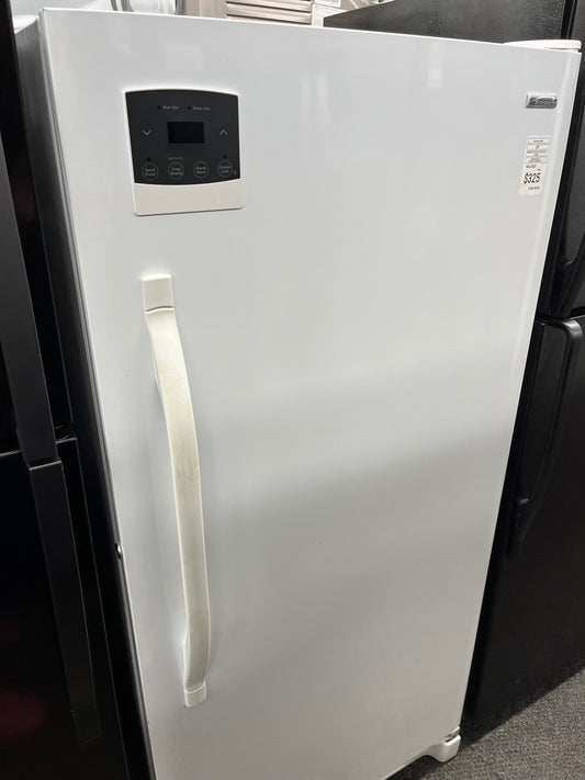 ^ ITEM: #RF29K  kenmore  Upright freezer white  28” in