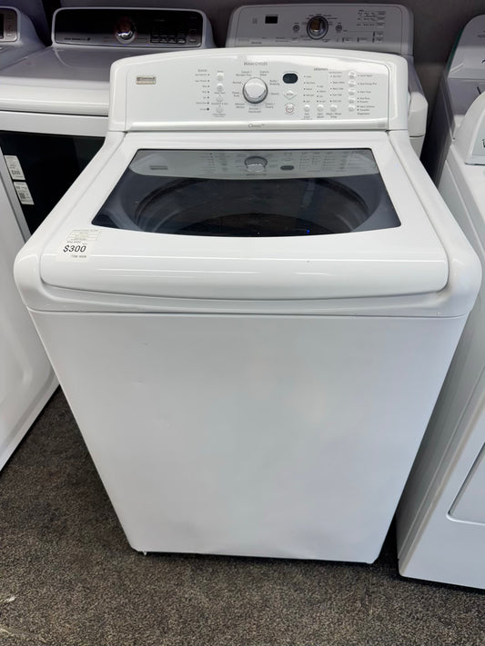 Kenmore elite oasis HT top load washer machine whit glass door and clean washer technology