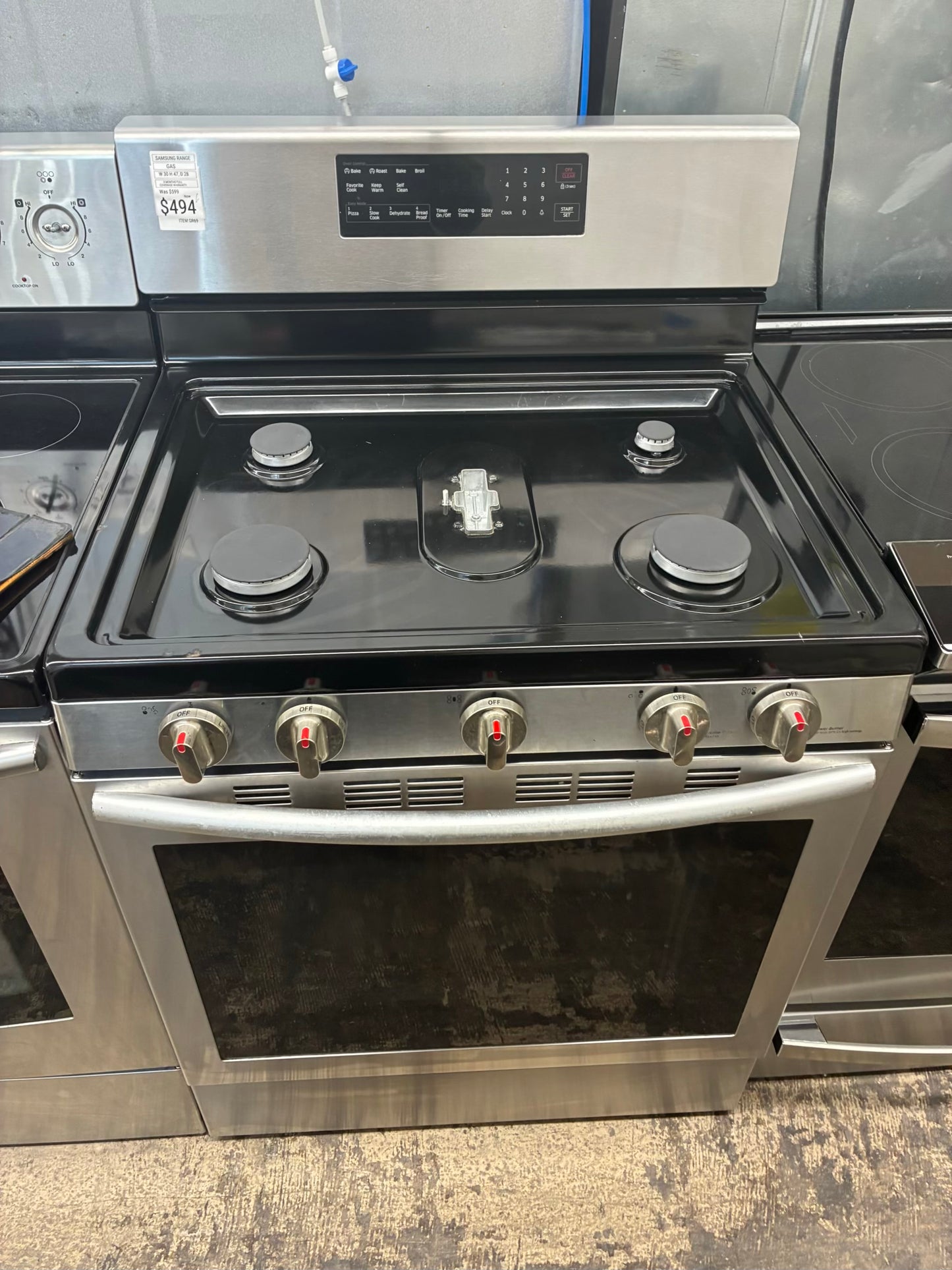 Samsung Gas Range Stainless Steel 5 Burners 30”
