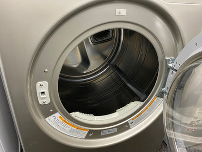 . ITEM #ED49G LG front load electric dryer 220v  stackable large capacity stainless steel drum 27 in D