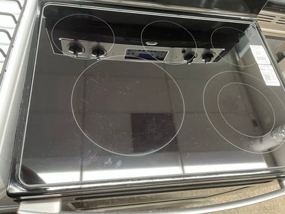 ^ Item : #ER66G Whirlpool electric range 5 burner stainless steel *more pictures soon