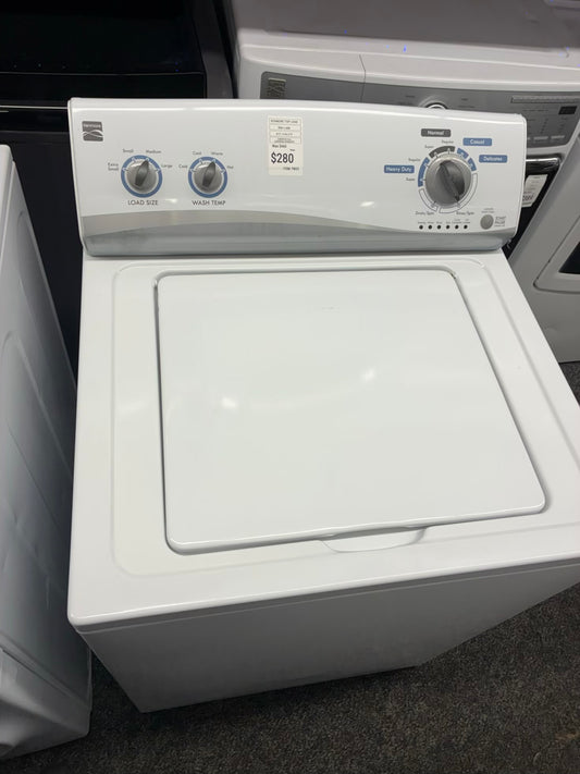 Kenmore top load washer  large capacity side x side 27”