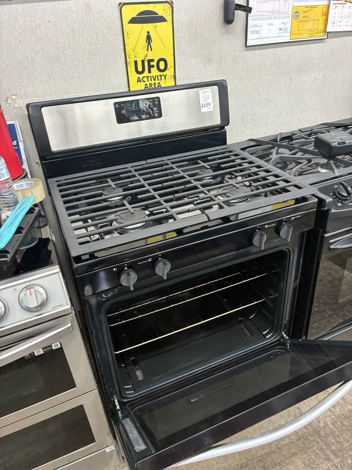 Whirlpool Gas Range Stainless Steel 4 Burners 30”
