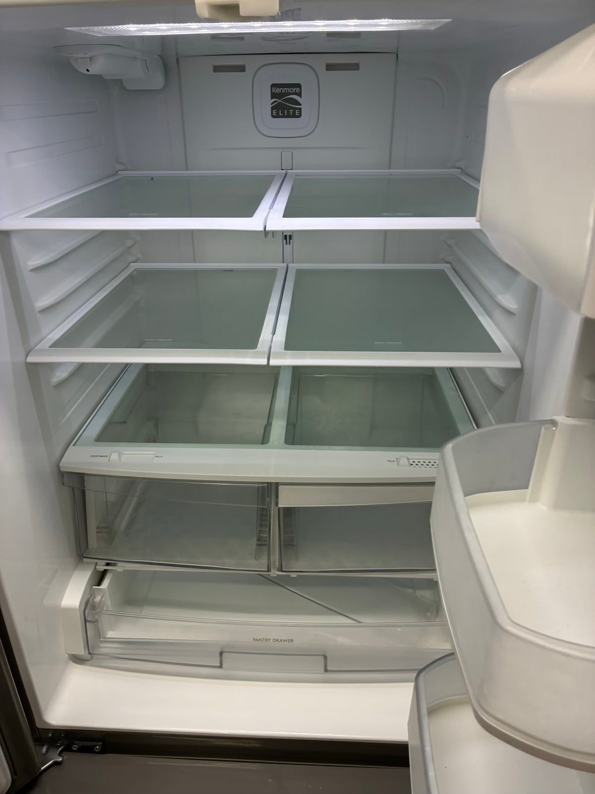 Kenmore French door refrigerator stale stainless steel 30” ice maker water dispenser