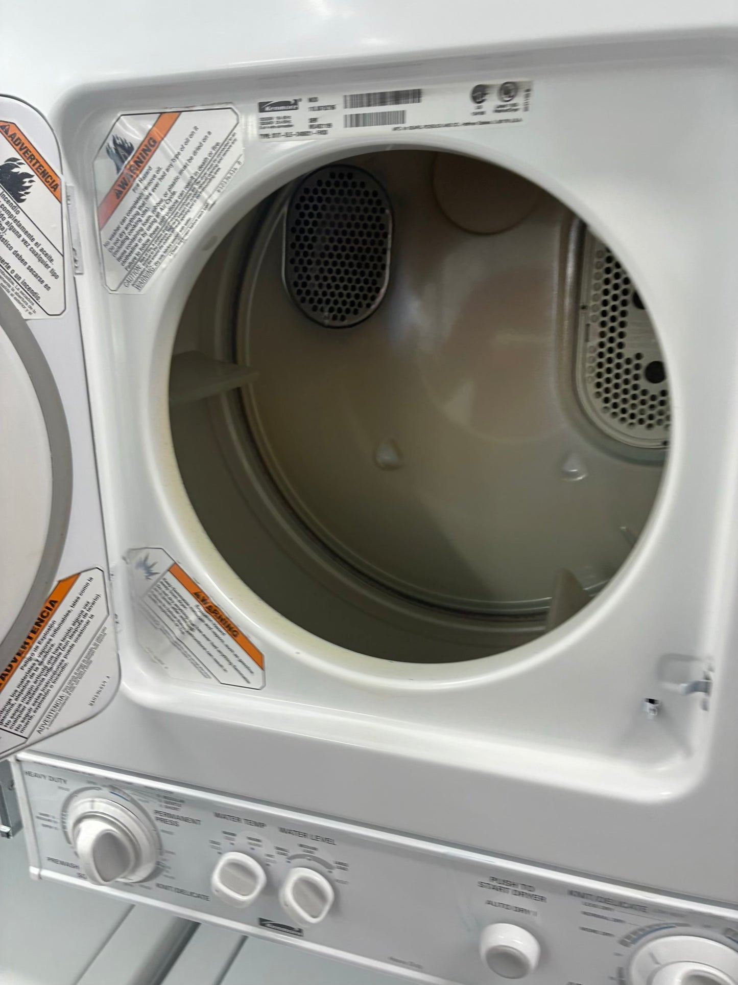 Whirlpool laundry center  washer and dryer set electric stackable 24”