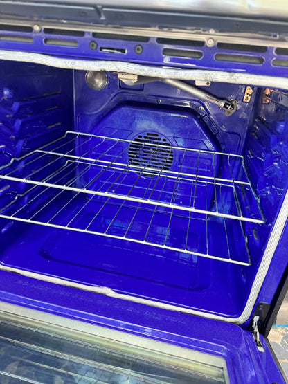 LG gas range stainless steel 5 burner sliding whit easy clean