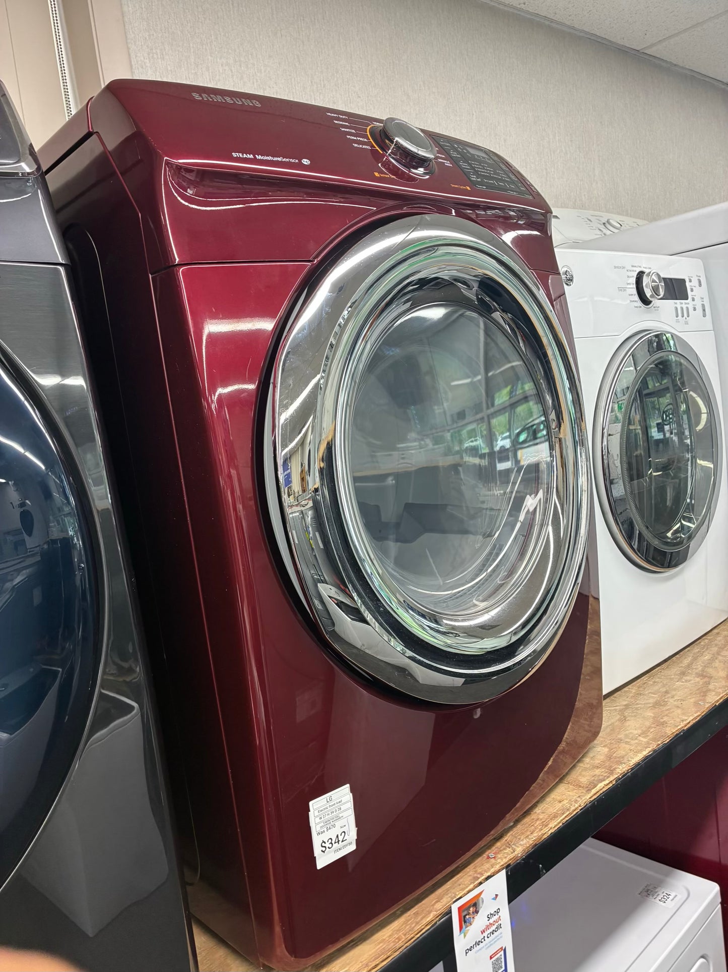 Samsung Electric Dryer 27” red front load