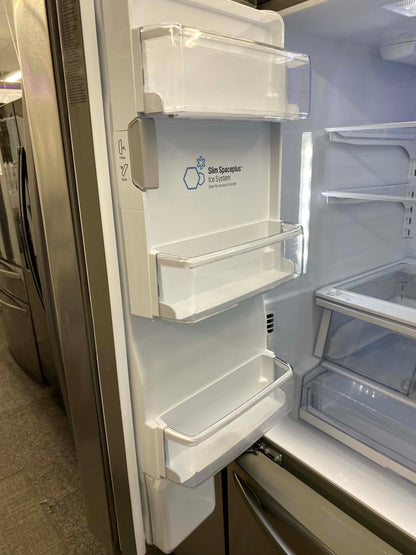 Item: #RF64G LG French door refrigerator stainless steel w/water ice dispenser 36 in.