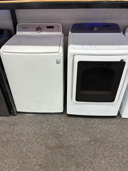 Samsung electric washer and dryer 27” top load