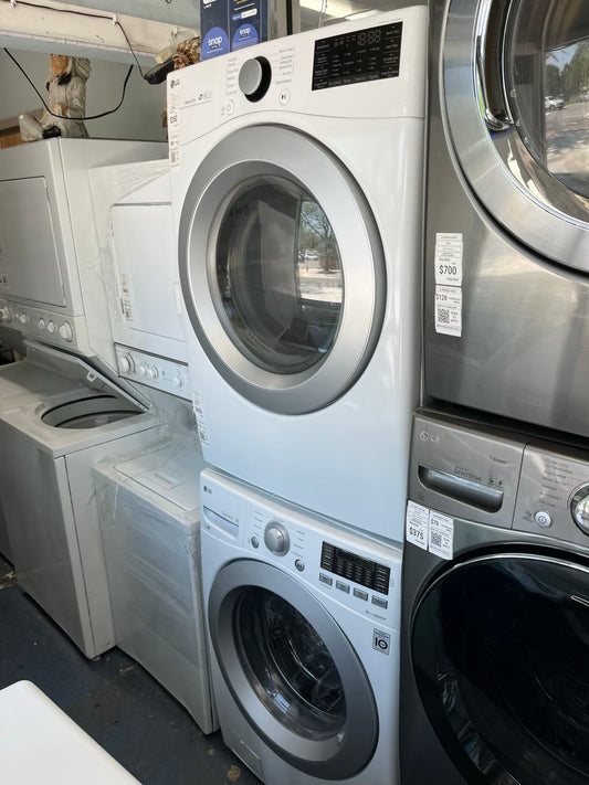 ^ Item: #ED88H LG high efficiency and electric dryer stainless steel drum front load ,stackable or side by side 27” * more pictures soon