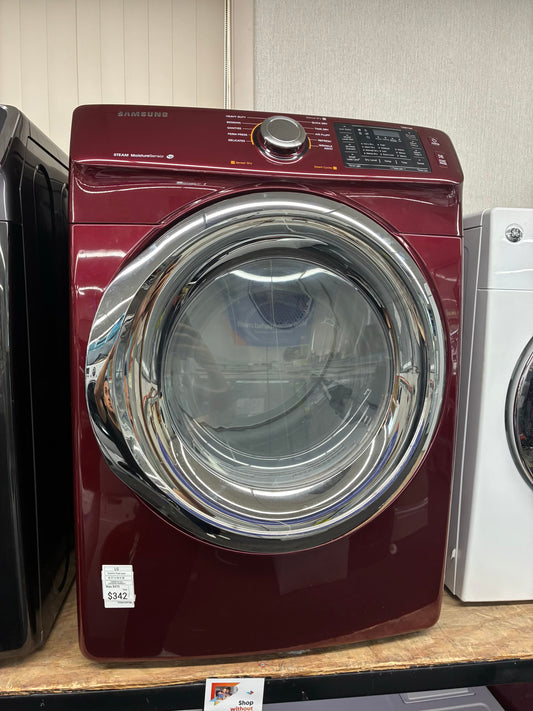 Samsung Electric Dryer 27” red front load