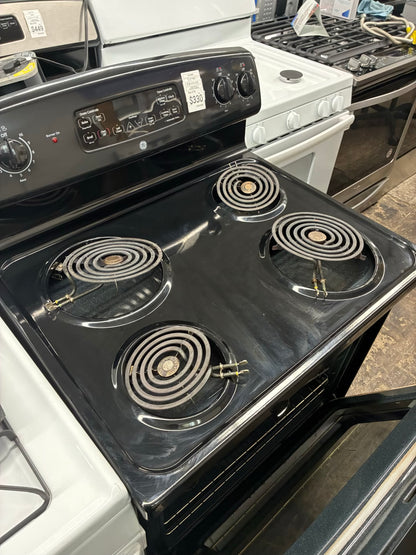 GE electric black steel 30” 4 burners coils