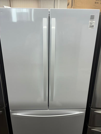 Kenmore French door refrigerator white  36” ice maker