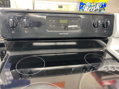 Item: #GR74C  Frigidaire electric range 4 burner  black 30 in