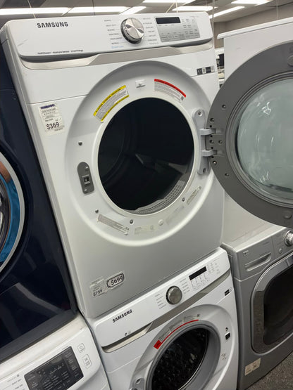 SAMSUMG electric washer and dryer 27” front load