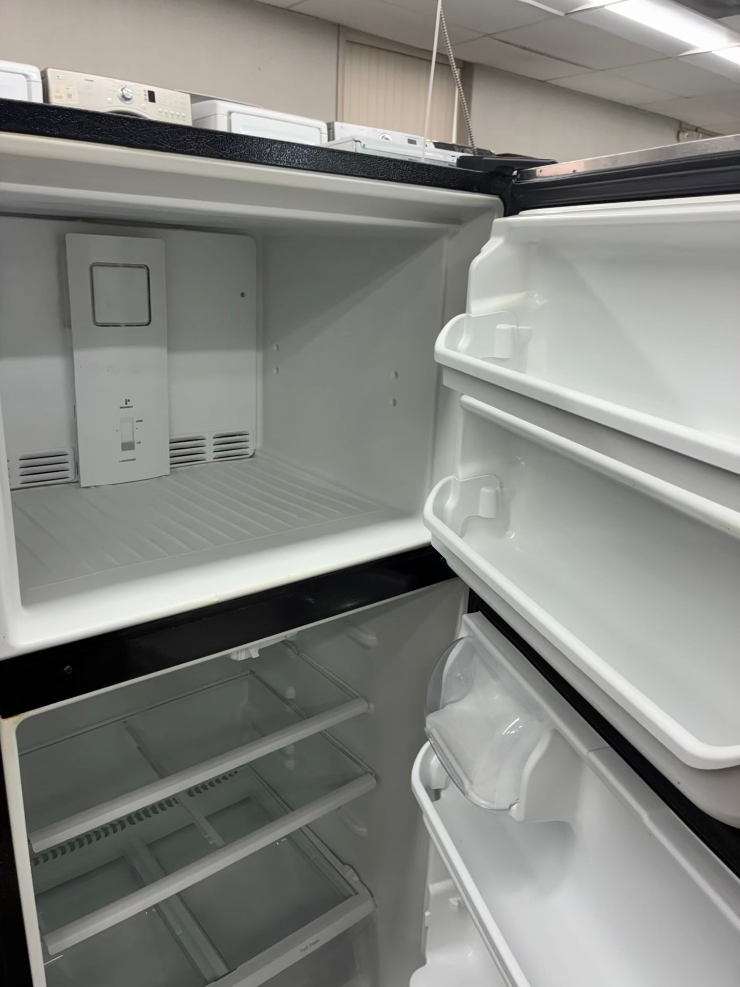 Frigidaire top freezer refrigerator stainless steel 30”