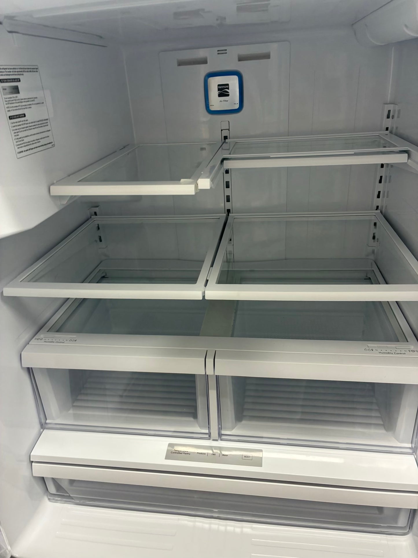 Kenmore French door refrigerator stainless steel 36” ice maker water dispenser