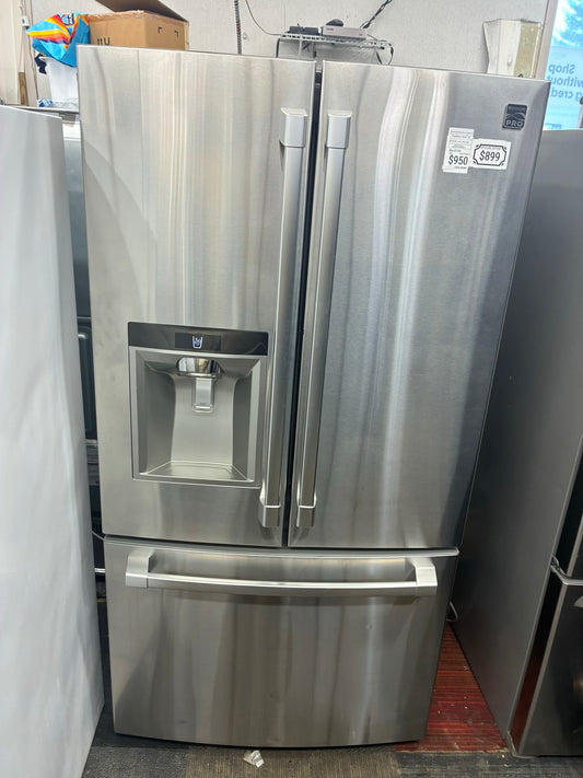 Kenmore French door refrigerator stainless steel 36” ice maker water dispenser COUNTER DEPTH