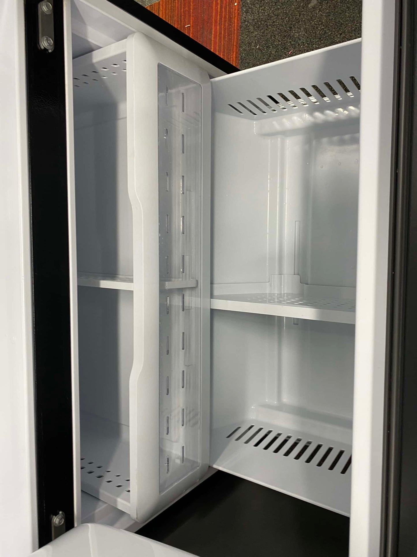 - Item: #RF64D GE french door refrigerator stainless steel w/water ice dispenser 36 in