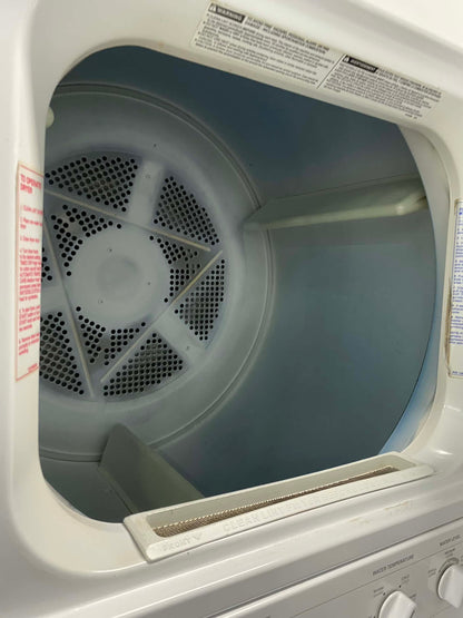- Item: #LC74M kenmore laundry center  washer and dryer set electric 220v stackable 27”