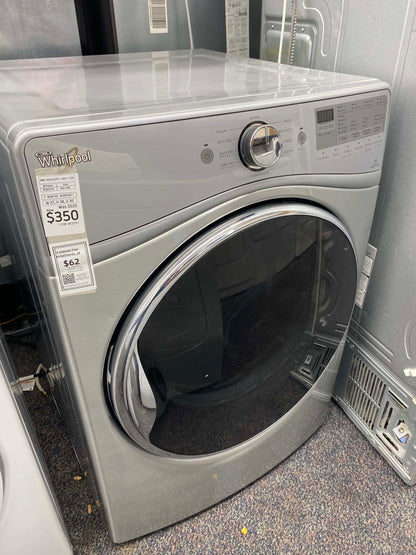 ITEM #ED297 whirlpool  front load electric dryer 220v  stackable large capacity stainless steel drum 27 in D