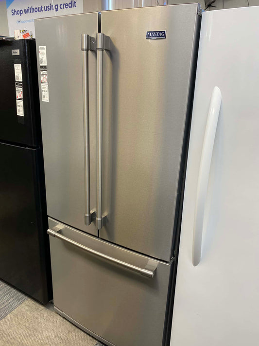 Maytag French door refrigerator stainless steel w/ice maker  30 in
