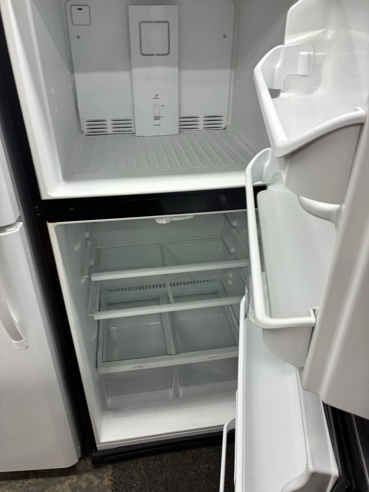 Frigidaire top freezer refrigerator stainless steel 30”