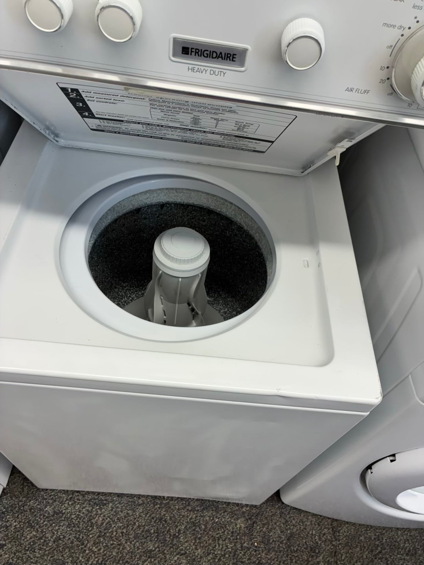 Frigidaire laundry center  washer and dryer set electric stackable 24”