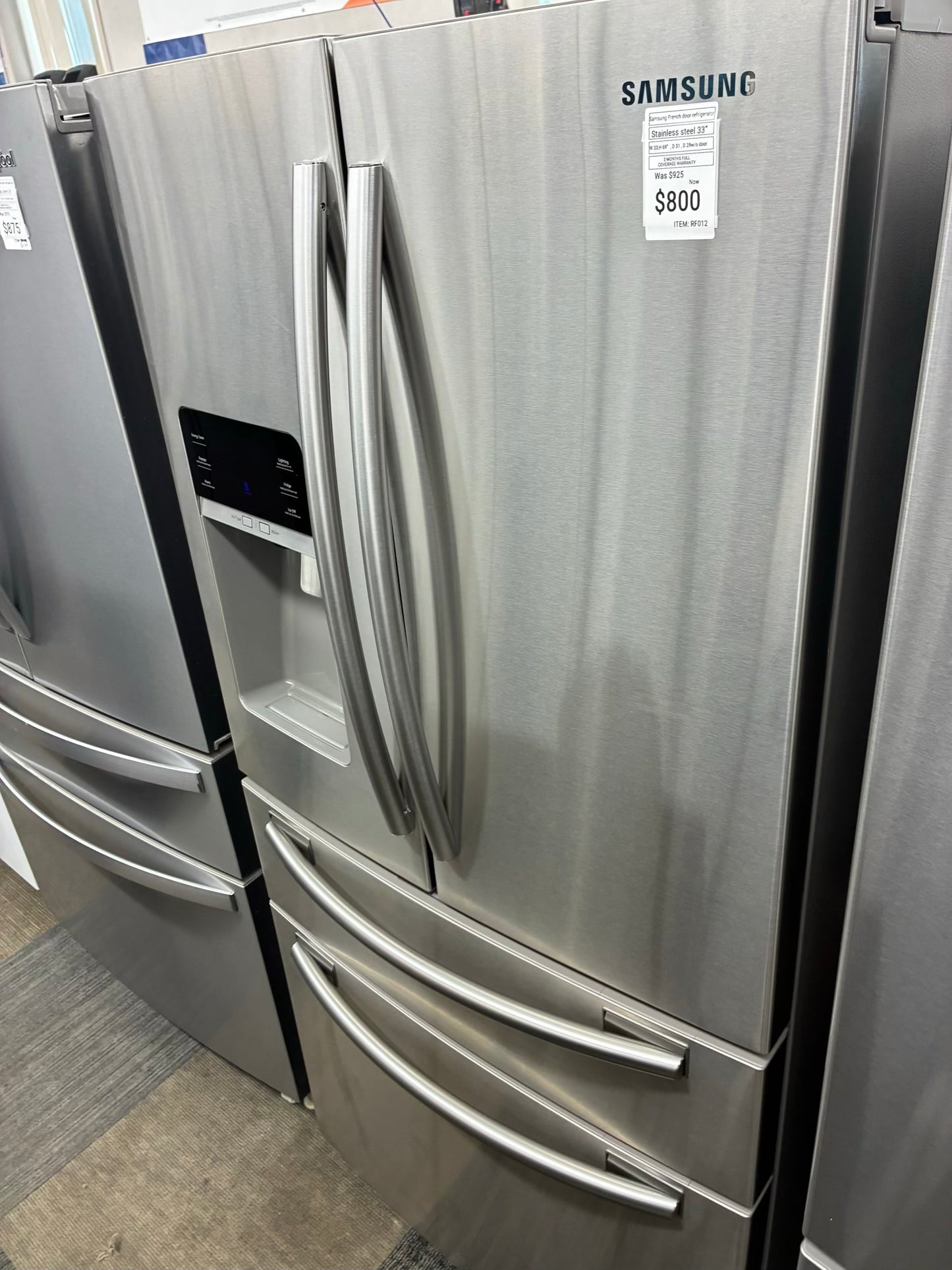 Samsung French 4 door stainless steel 33”