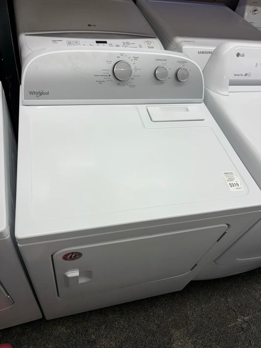 Whirlpool electric dryer 29” large capacity white