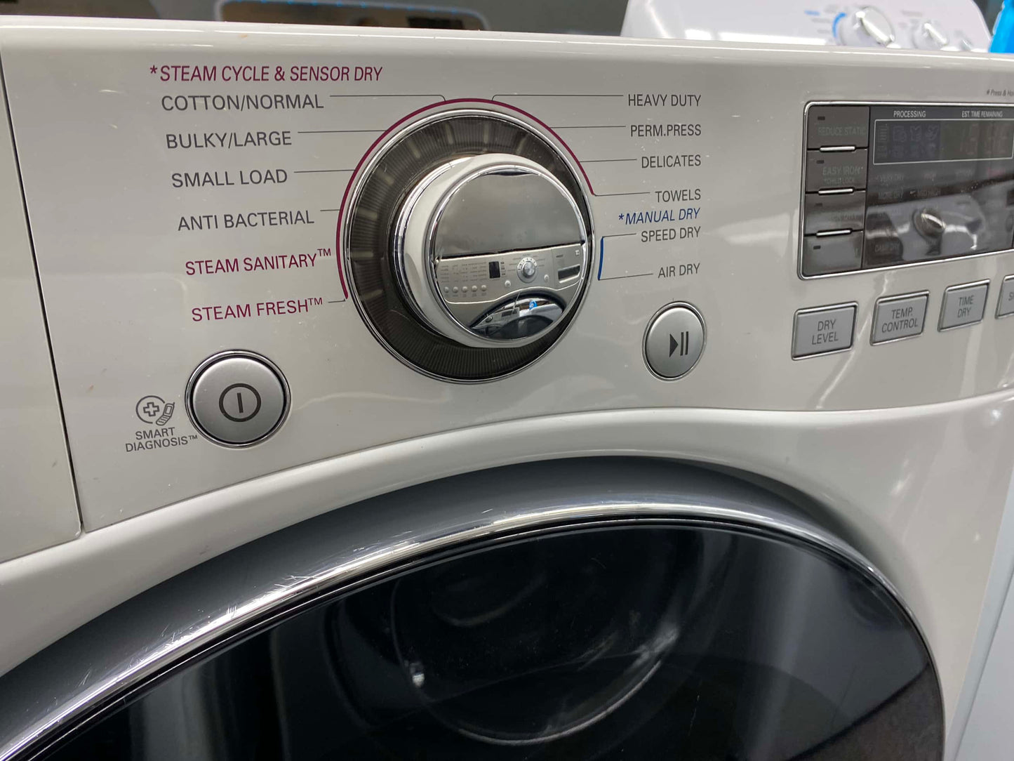 ITEM #ED62P LG  front load electric dryer 220v  stackable large capacity stainless steel drum 27 in D