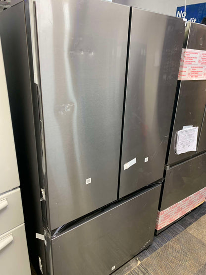 Item : #RF1076 Samsung Bespoke Open Box 30 cu. ft. 3-Door French Door Smart Refrigerator with Beverage Center in Stainless Steel, Standard 36” Depth RF789 - ST2