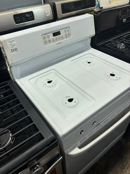 Hotpoint Gas Range beige color  4 Burners 30”