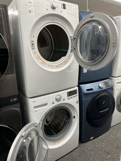 - Item: #ED19K LG high efficiency and electric dryer stainless steel drum front load ,stackable or side by side 27”