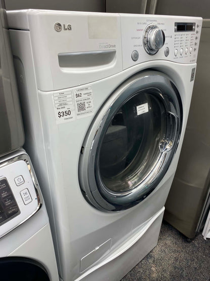. ITEM #ED53F LG electric dryer large capacity front load w/ pedestal 27”