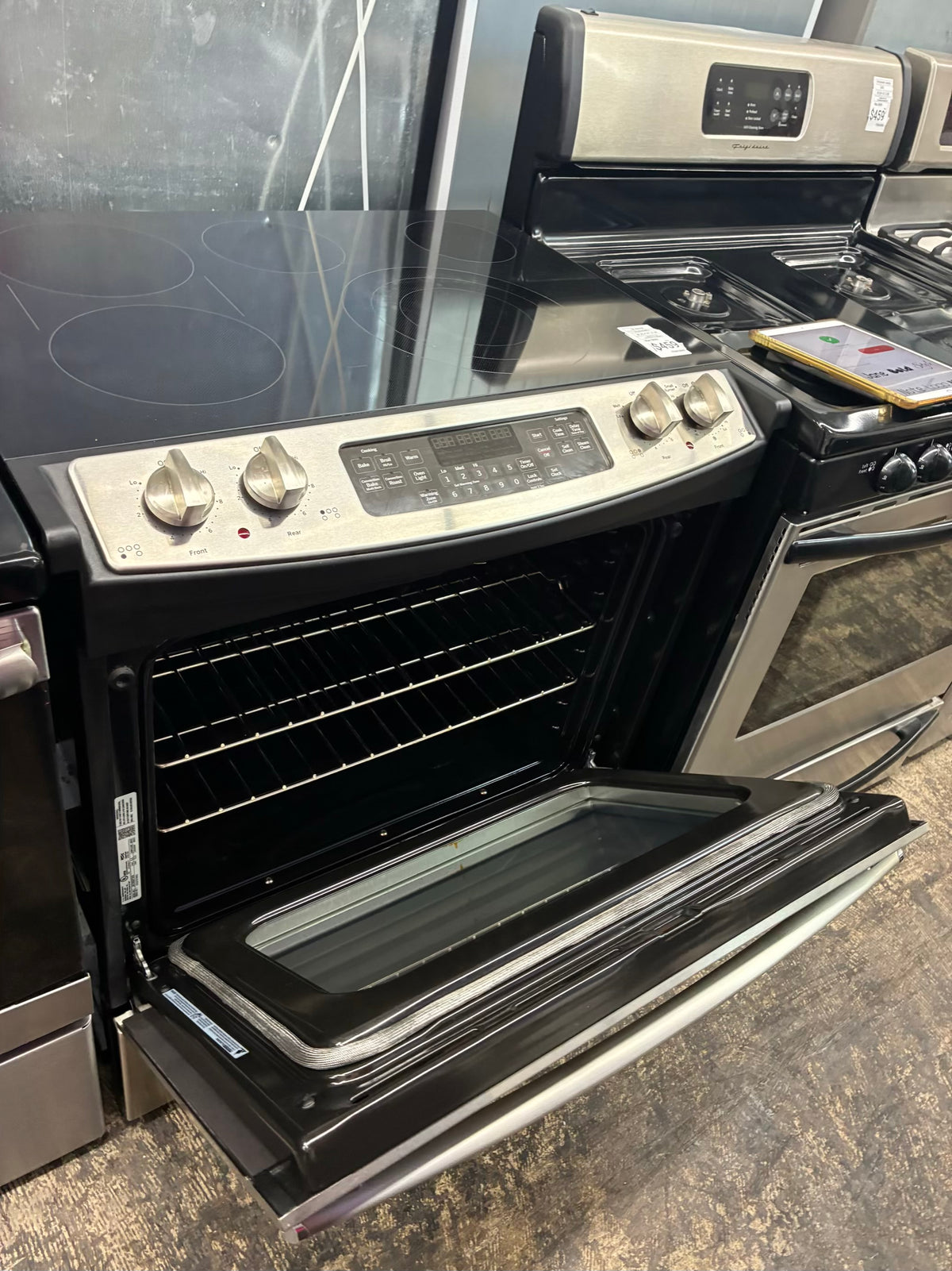 GE electric slide in range stainless steel 30”
