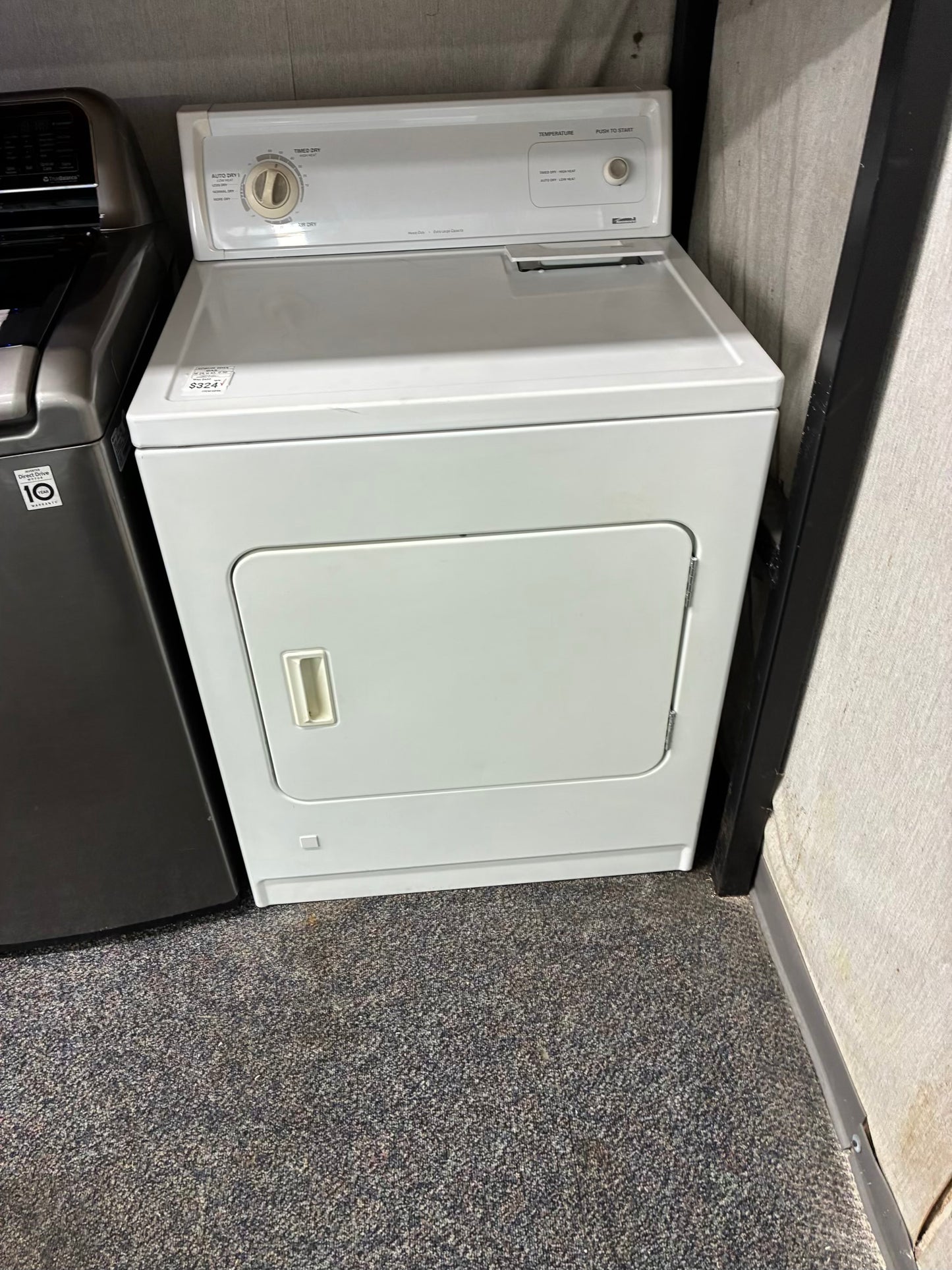 Kenmore gas dryer 29” large capacity white