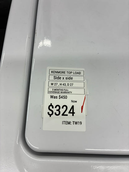 Kenmore top load washer 27” large capacity