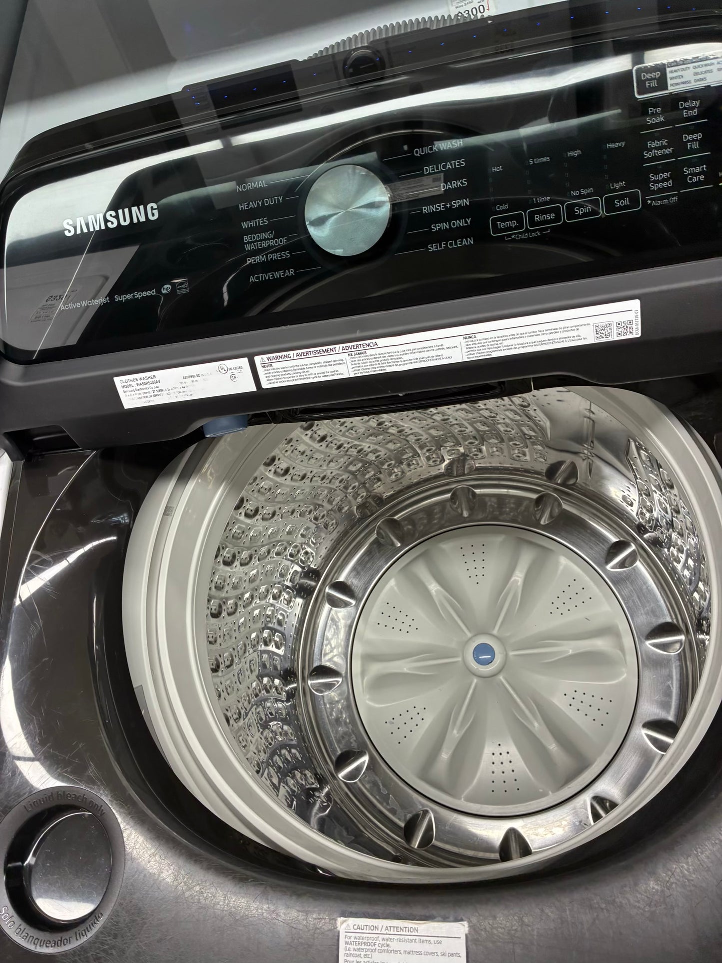SAMSUMG top load washer 27” large capacity white